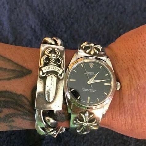 chrome hearts bracelet watch for rolex|Chrome Hearts Rolex watch price.